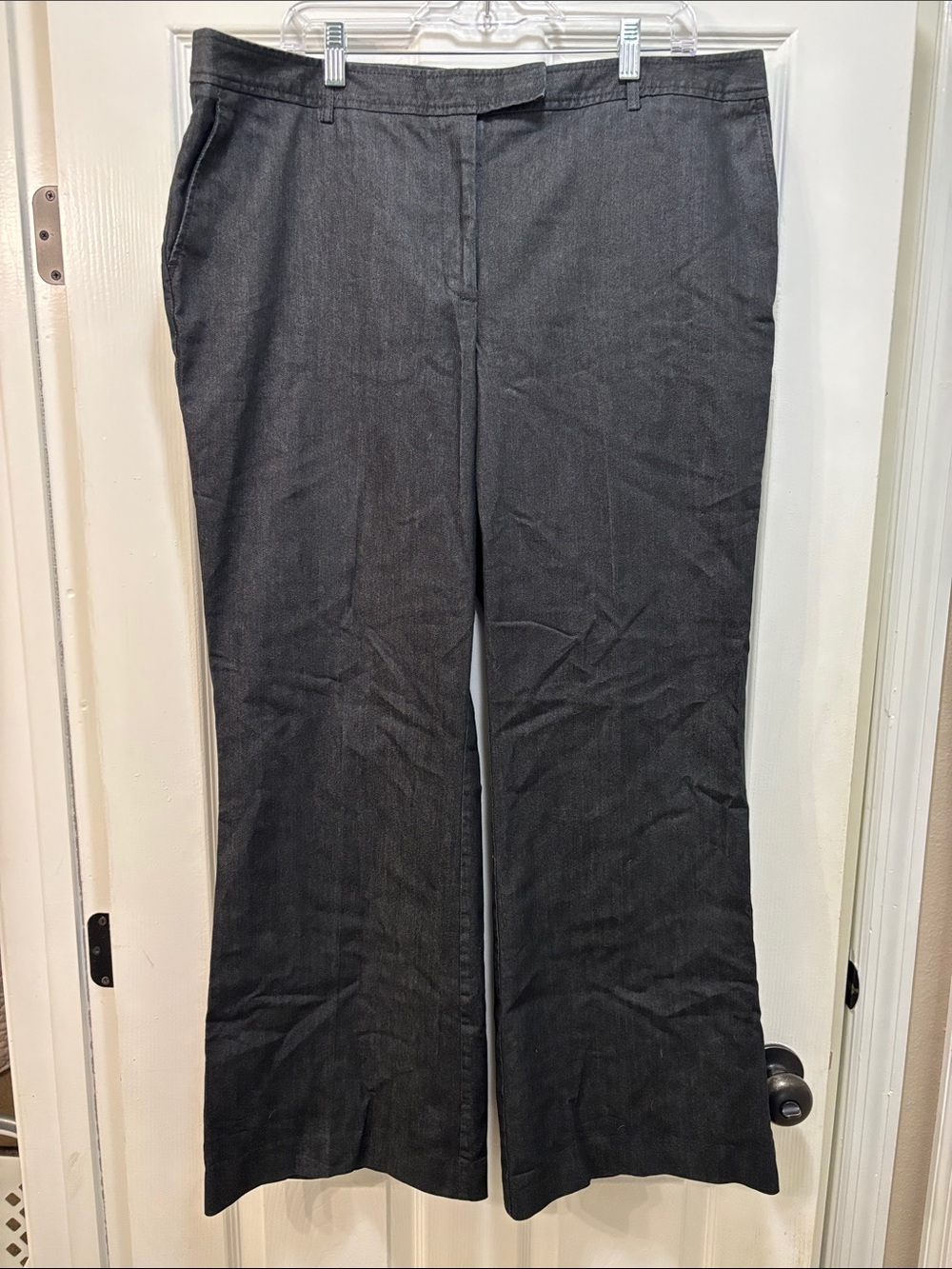NWOT LOFT Black Trouser Flared Jeans